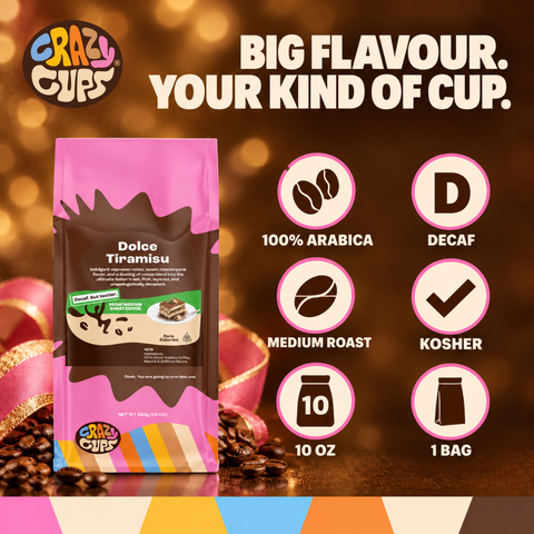 Decaf Dolce Tiramisu Flavored Ground Coffee