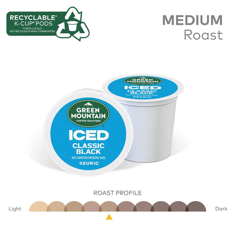 Green Mountain Coffee Roasters Iced Classic Black Coffee Pods