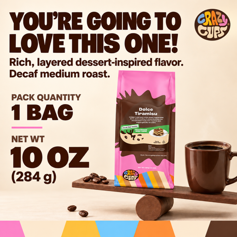 Decaf Dolce Tiramisu Flavored Ground Coffee