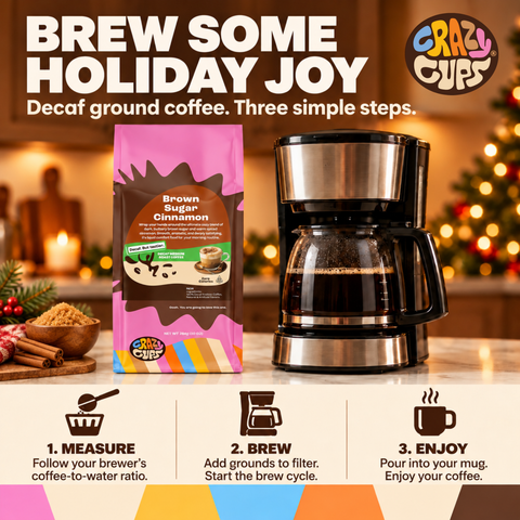 Decaf Brown Sugar Cinnamon Flavored Ground Coffee