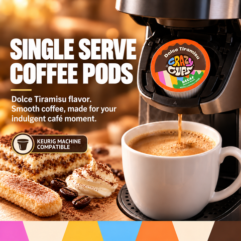 Decaf Dolce Tiramisu Flavored Coffee Pods
