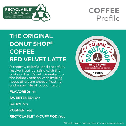 The Original Donut Shop® Red Velvet Latte Pods