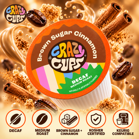 Decaf Brown Sugar Cinnamon Flavored Coffee Pods