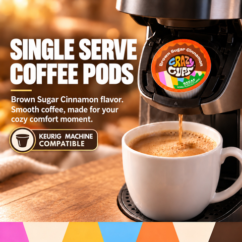 Decaf Brown Sugar Cinnamon Flavored Coffee Pods