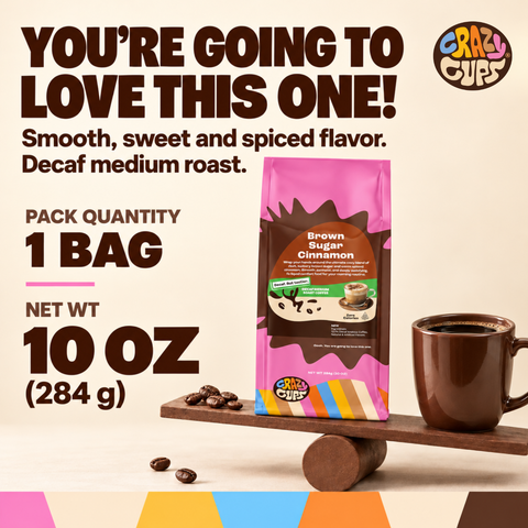 Decaf Brown Sugar Cinnamon Flavored Ground Coffee