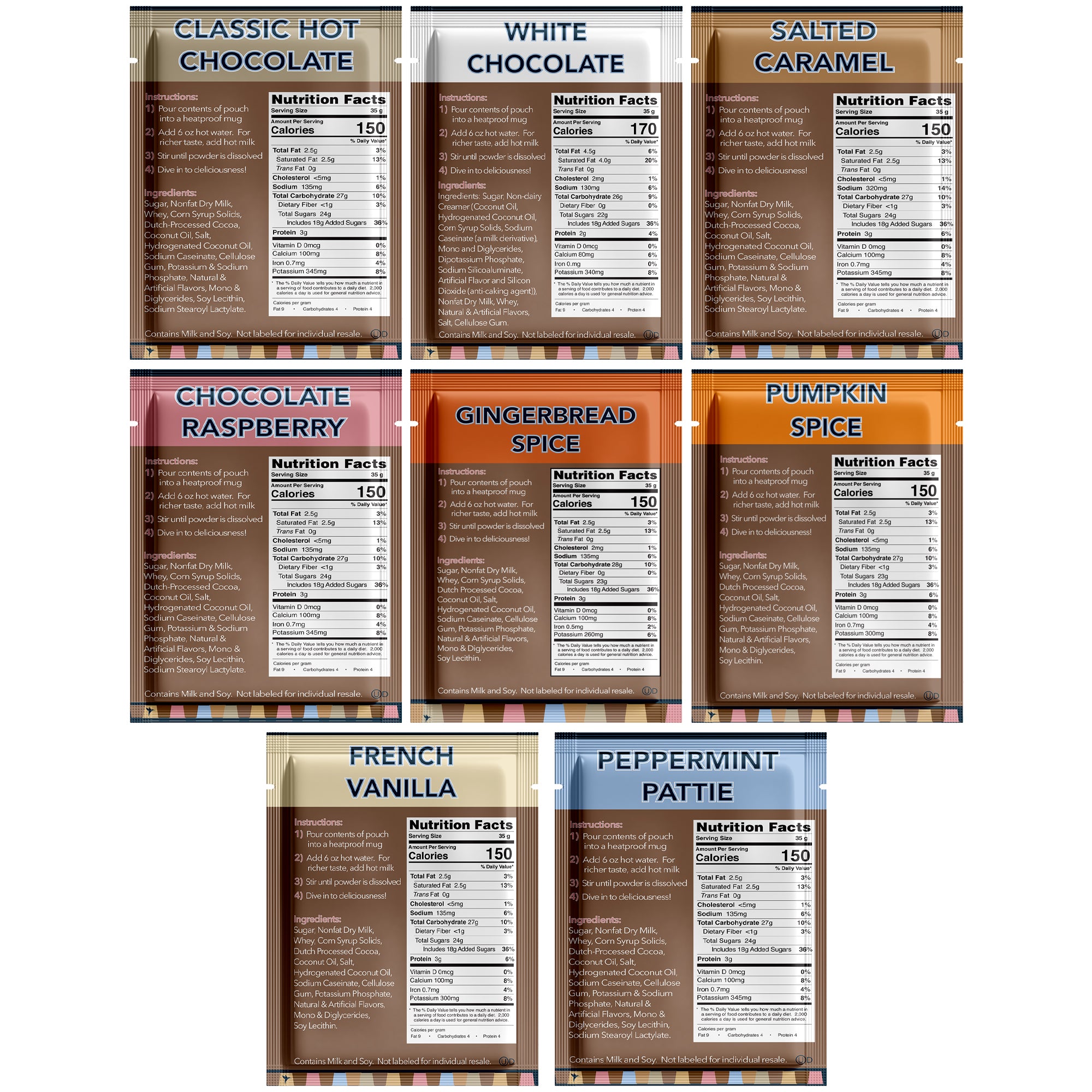 Hot Chocolate Packets – Crazy Cups