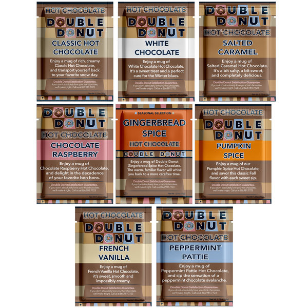 Hot Chocolate Instant Mix Packets By Double Donut | Crazy Cups