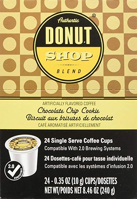 Authentic Donut Shop Chocolate Chip Cookie Coffee Pods K Cups
