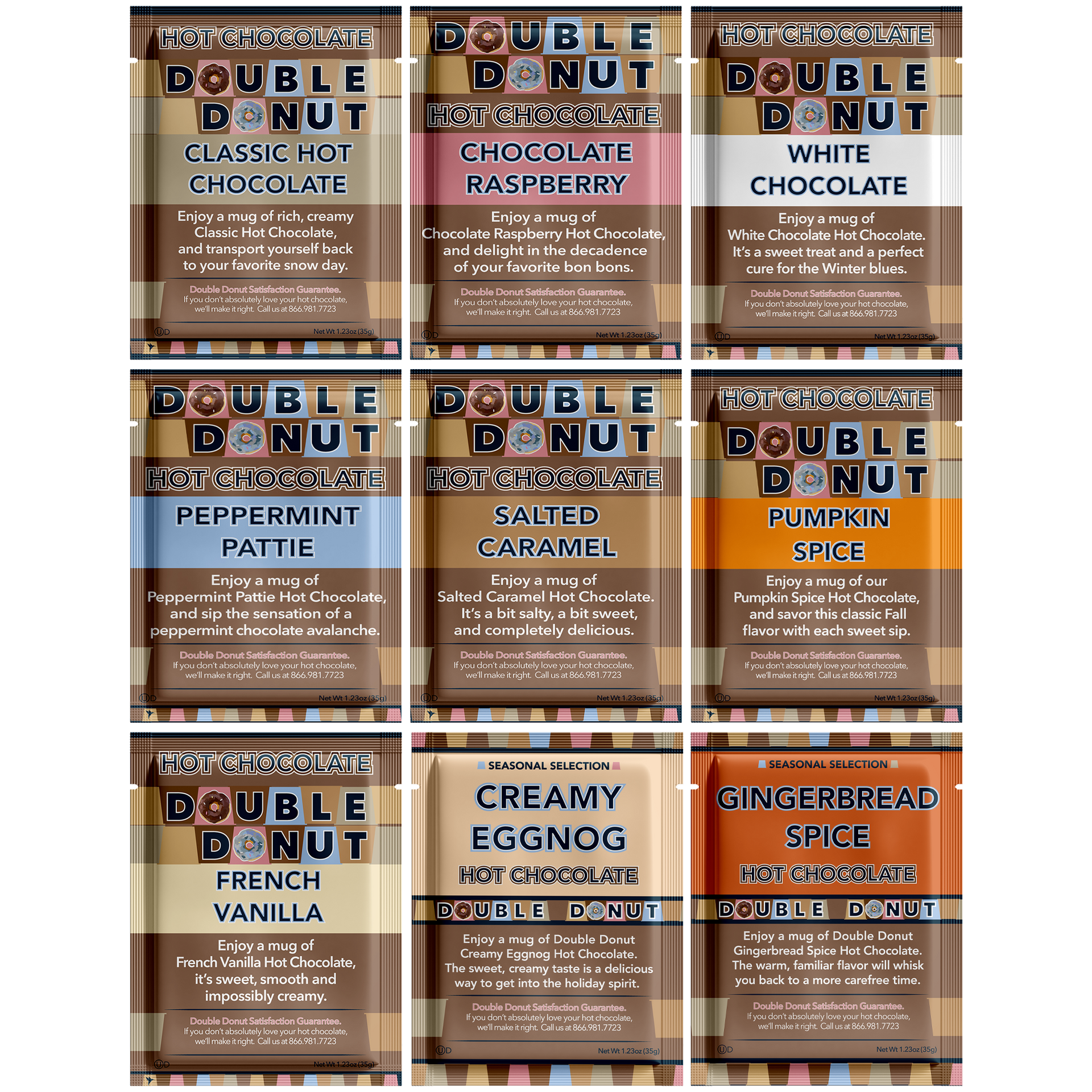 Double Donut Ultimate Flavored Hot Chocolate Variety Pack – Crazy Cups
