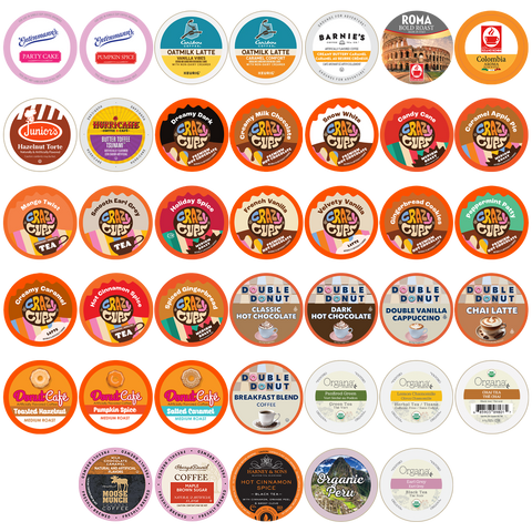 Coffee, Hot Chocolate, & Tea Mixed Sampler Pods Pack