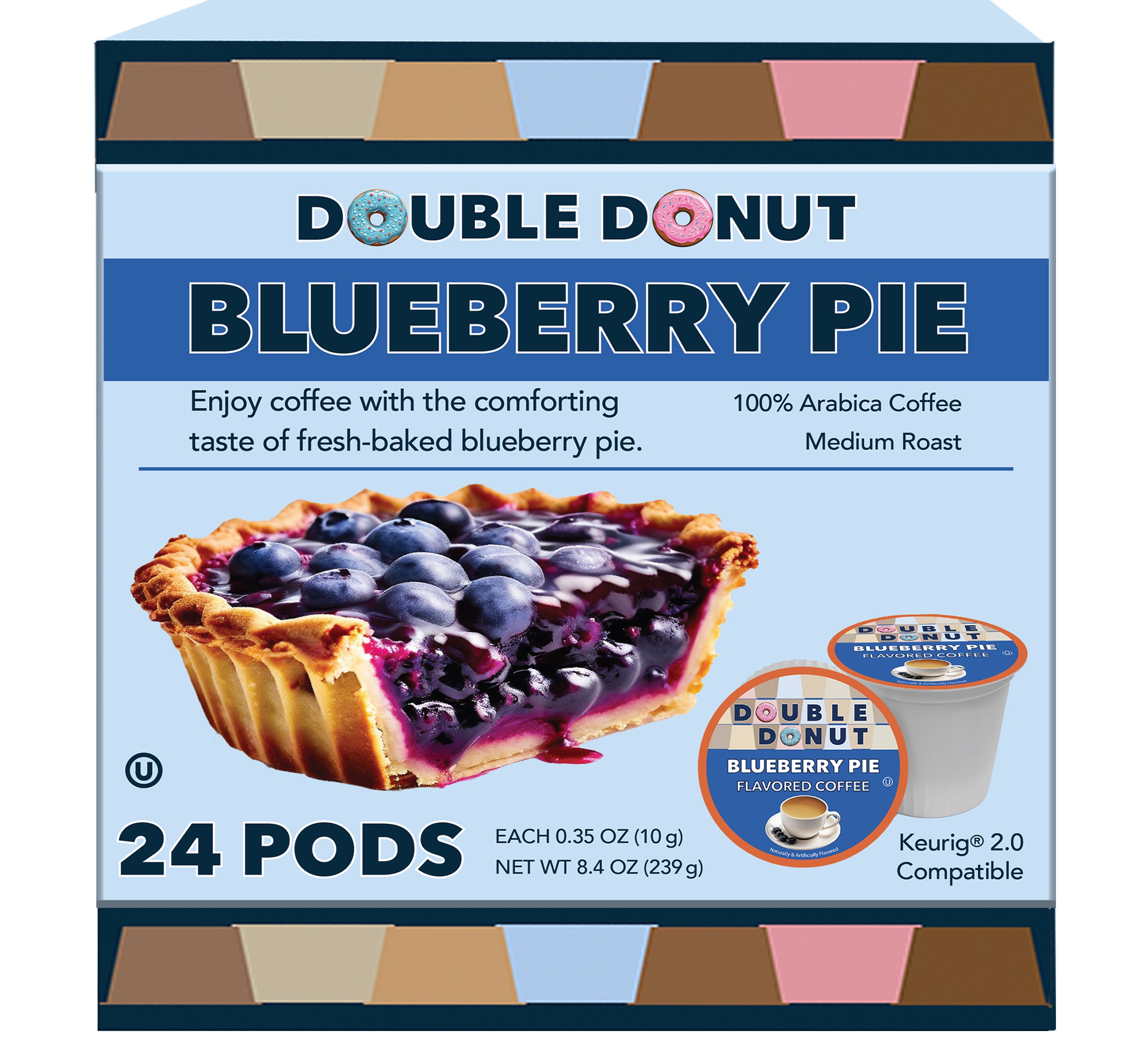 Blueberry Flavored Coffee By Double Donut | Crazy Cups