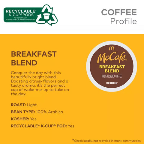 McCafé® Breakfast Blend Coffee Pods