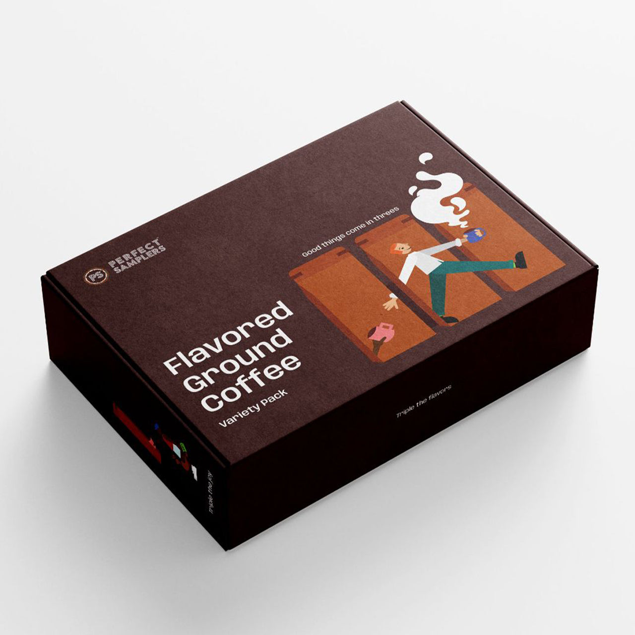 Perfect Samplers Flavored Ground Coffee Variety Pack, Milky Way