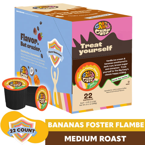 Decaf Bananas Foster Flambe Flavored Coffee Pods