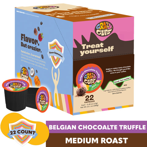 Decaf Belgian Chocolate Truffle Flavored Coffee Pods