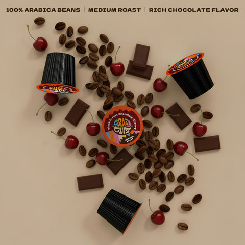 Black Forest Chocolate Cherry Flavored Coffee Pods