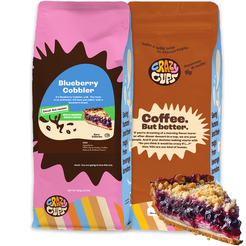 Decaf Blueberry Cobbler Flavored Ground Coffee