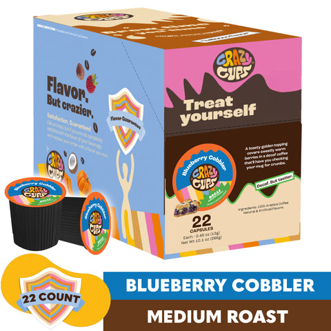 Decaf Blueberry Cobbler Flavored Coffee Pods