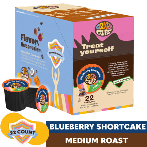 Decaf Blueberry Shortcake Flavored Coffee Pods