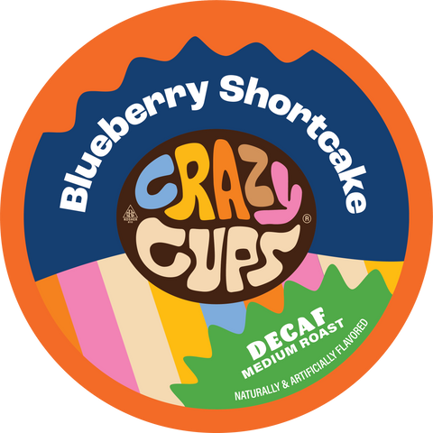Decaf Blueberry Shortcake Flavored Coffee Pods