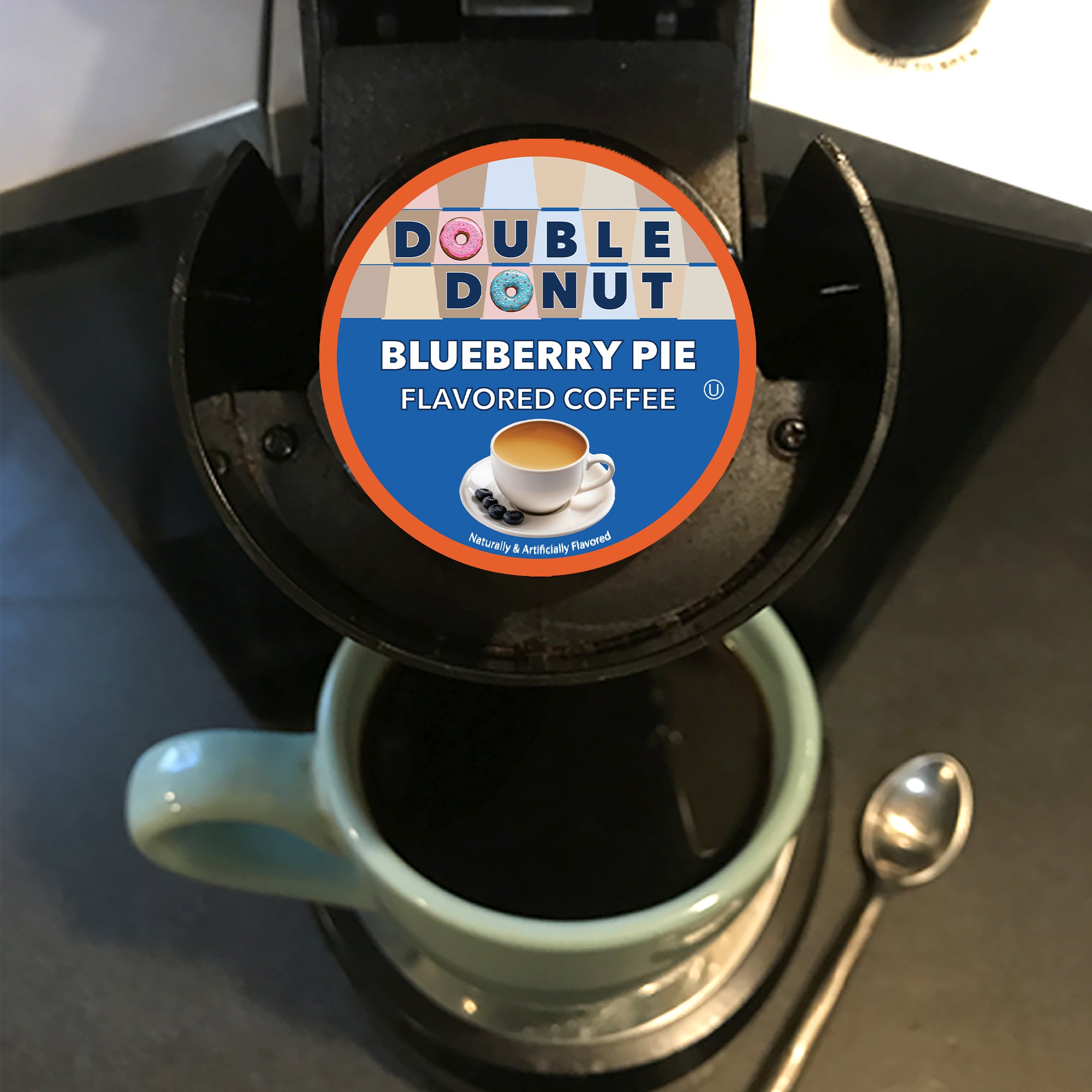 Blueberry Flavored Coffee By Double Donut | Crazy Cups