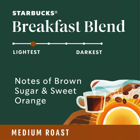 Starbucks® Breakfast Blend Coffee Pods