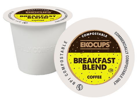 EkoCups Breakfast Blend Compostable Coffee Pods