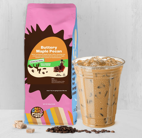 Decaf Buttery Maple Pecan Flavored Ground Coffee