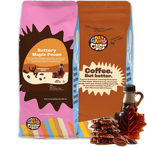 Buttery Maple Pecan Flavored Ground Coffee