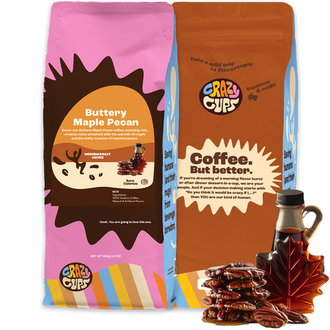 Buttery Maple Pecan Flavored Ground Coffee