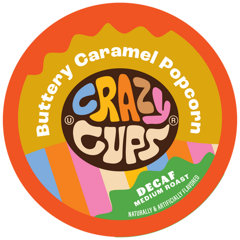 Decaf Buttery Caramel Popcorn Flavored Coffee Pods