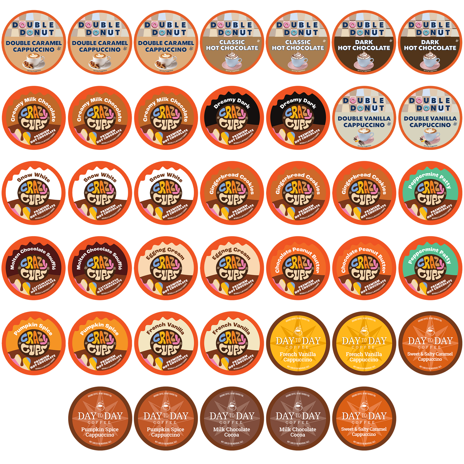 Hot Chocolate Latte Sampler – Crazy Cups