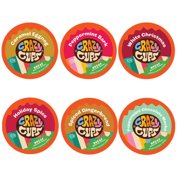 Decaf Holiday Variety Pack – Crazy Cups