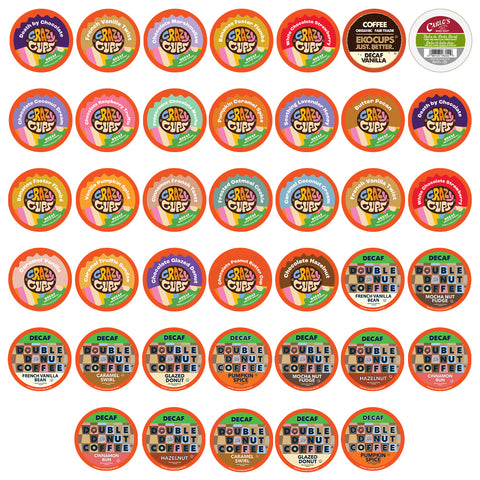 Decaf Flavor Lovers Coffee Pods Sampler Pack