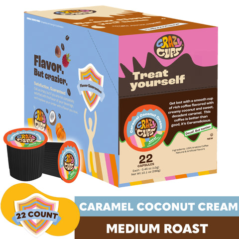 Decaf Caramel Coconut Cream Flavored Coffee Pods