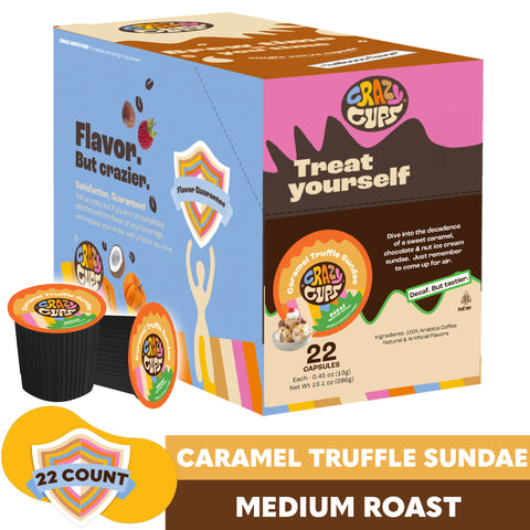 Decaf Caramel Truffle Sundae Flavored Coffee Pods
