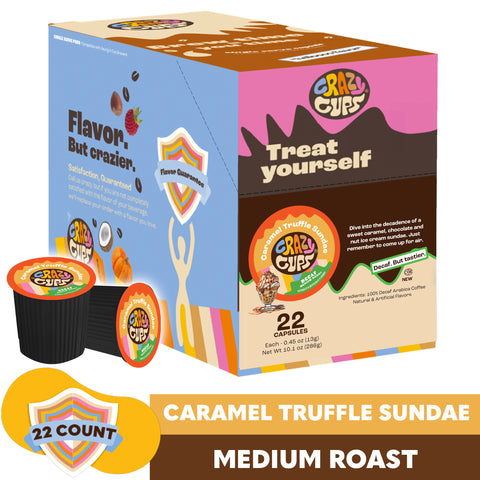 Decaf Caramel Truffle Sundae Flavored Coffee Pods