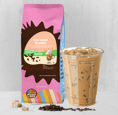 Decaf Caramel Vanilla Flavored Ground Coffee
