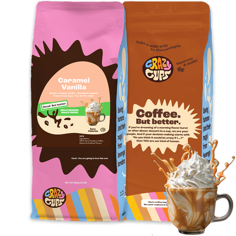 Decaf Caramel Vanilla Flavored Ground Coffee
