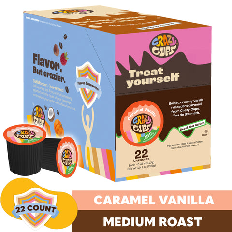 Decaf Caramel Vanilla Flavored Coffee Pods