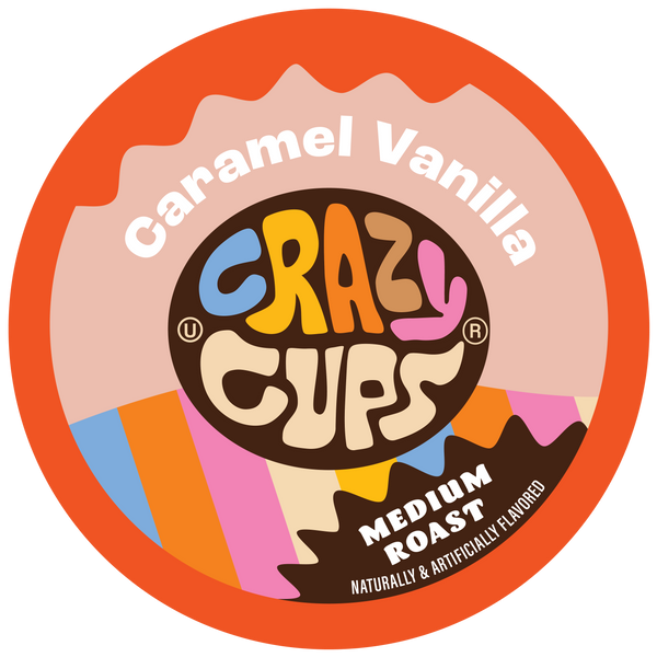 Caramel Vanilla Coffee Pods for Keurig K Cups Brewers | Crazy Cups