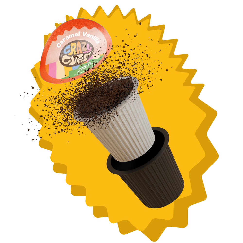 Decaf Caramel Vanilla Coffee Pods for Keurig K Cups Brewers