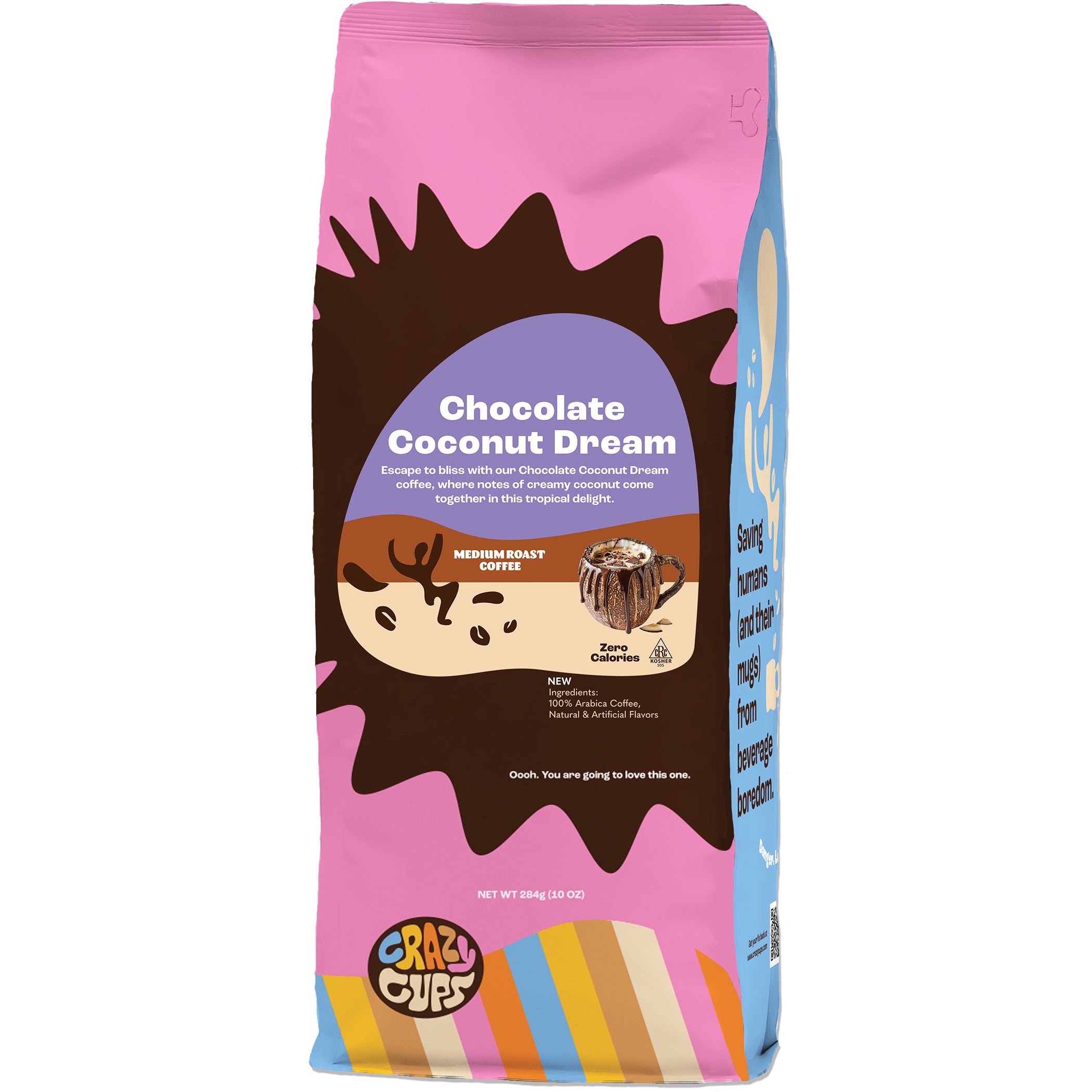 Chocolate Coconut Dream Flavored Ground Coffee – Crazy Cups