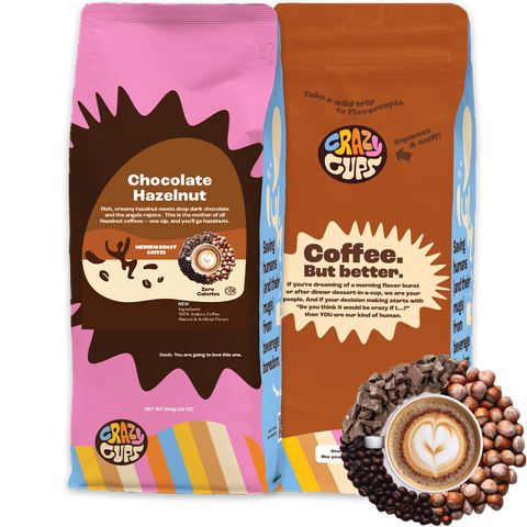 Hazelnuts Flavored Coffee Ground Coffee | Crazy Cups Hazelnuts Flavored Coffee Ground Coffee | Crazy Cups