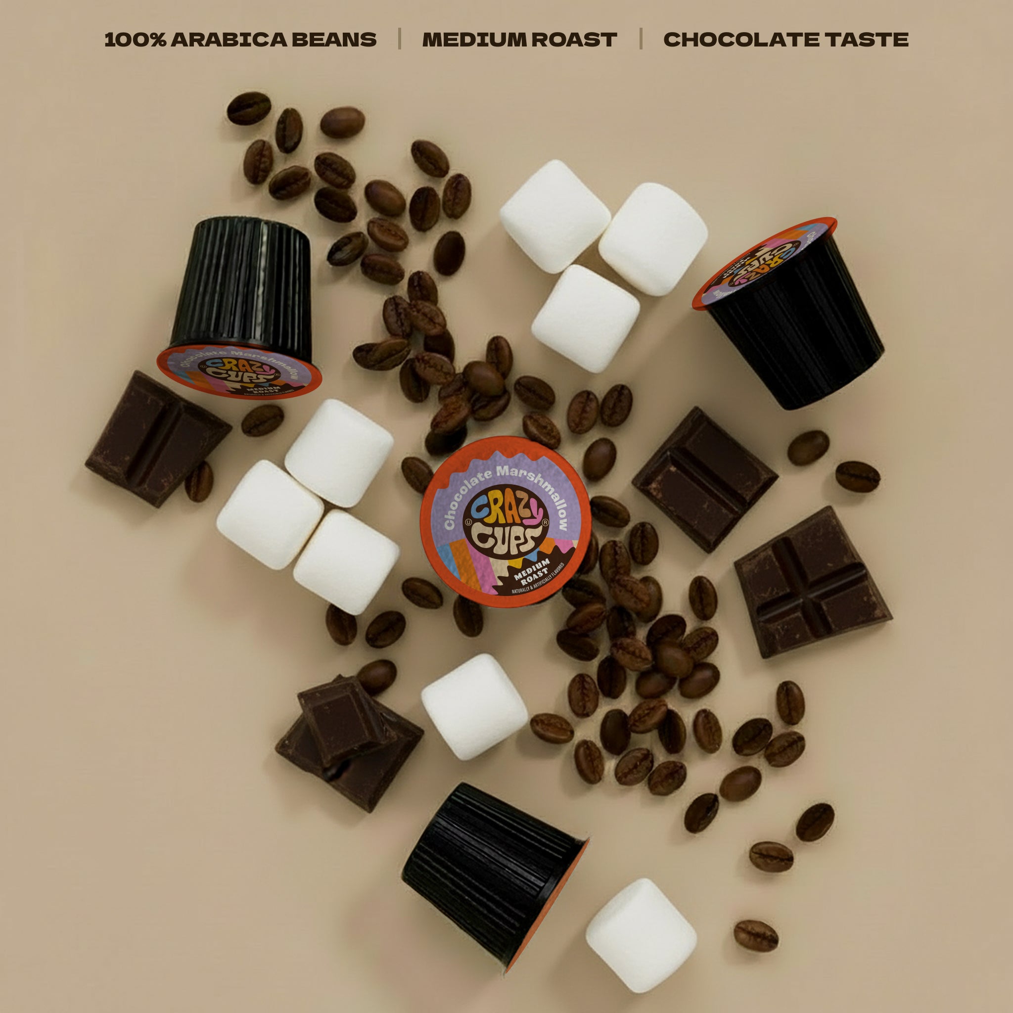 Chocolate Marshmallows Coffee Pods for Keurig | Crazy Cups