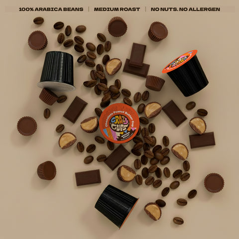 Chocolate Peanut Butter Cup Flavored Coffee Pods