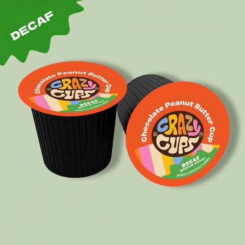 Decaf Chocolate Peanut Butter Cup Flavored Coffee Pods