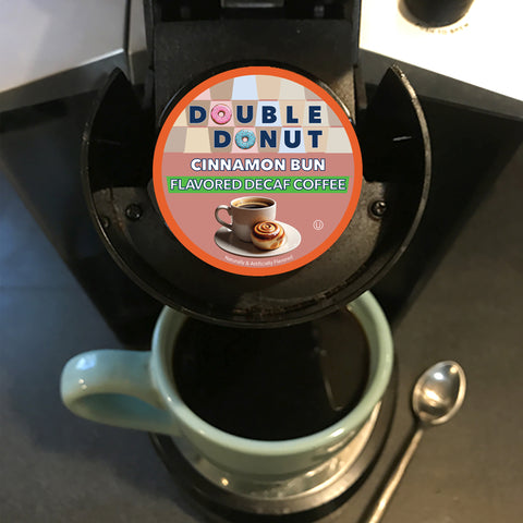 Double Donut Decaf Flavored Coffee Pods Variety Pack