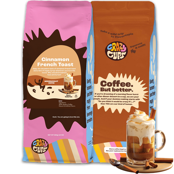 Cinnamon French Toast Flavored Ground Coffee – Crazy Cups
