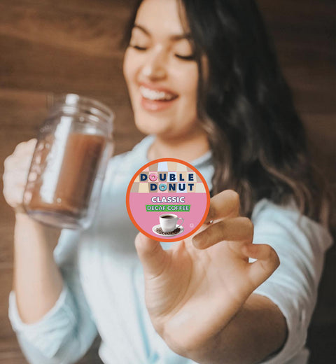 Double Donut Decaf Flavored Coffee Pods Variety Pack
